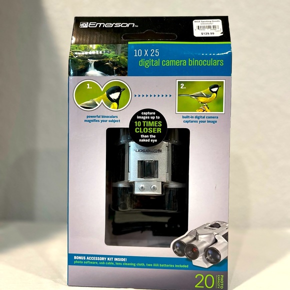Emerson 10x25 Digital Camera Binoculars *READ - Picture 1 of 6